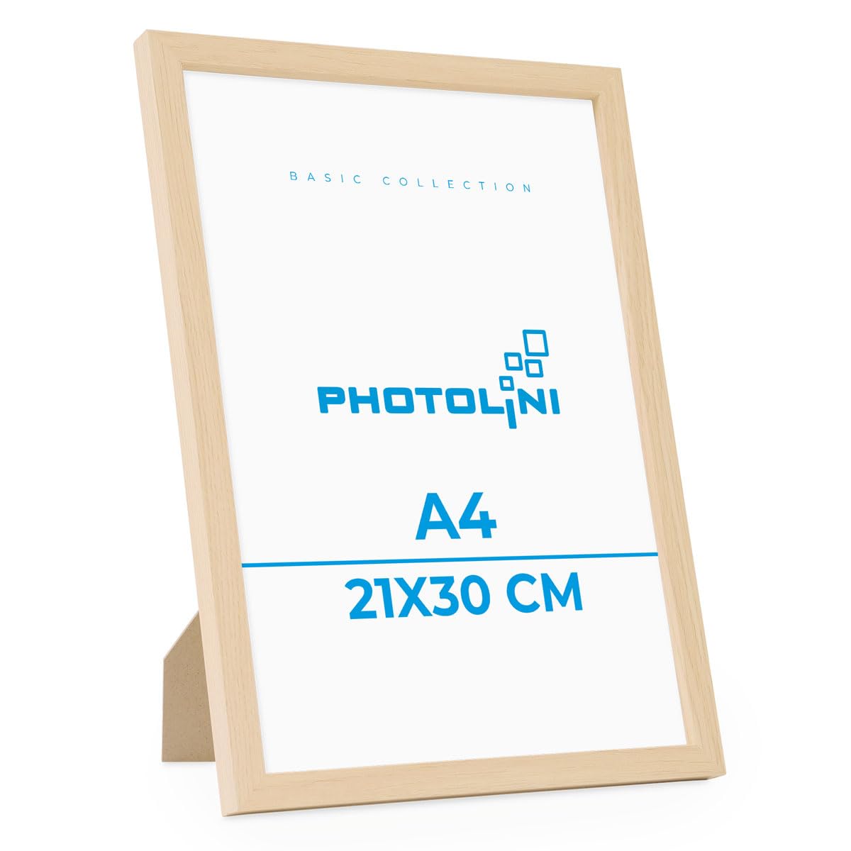 Photolini Set da 3 cornici per Foto da 21x30 c / A4, di Colore Blu, in
