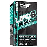 Nutrex Research Lipo-6 Black Hers Ultra Concentrate | Fat Burner Pills for Women | Hair, Skin, & Nails Support | 60Count