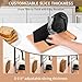 CAWIU Upgraded Manual Bread Slicer for Homemade Sourdough, Adjustable Thickness Hand Crank Bread Cutter with Stainless Steel Blade, Slicing Guide, Suction Cups & Protective Cover (Black)