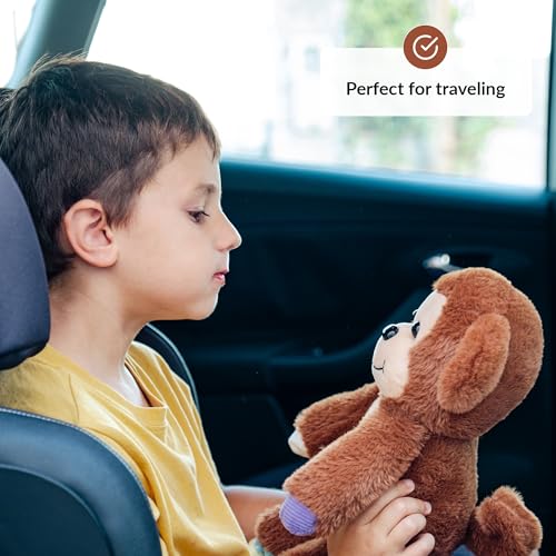 Image of ODOXIA Sensory Monkey Stuffed Animal | Sensory Plush Toy | Fidget Stuffed Animal for Kids | Great for Sensory Needs | Sensory Stuffed Animals for Children | Sensory Pillow Plush