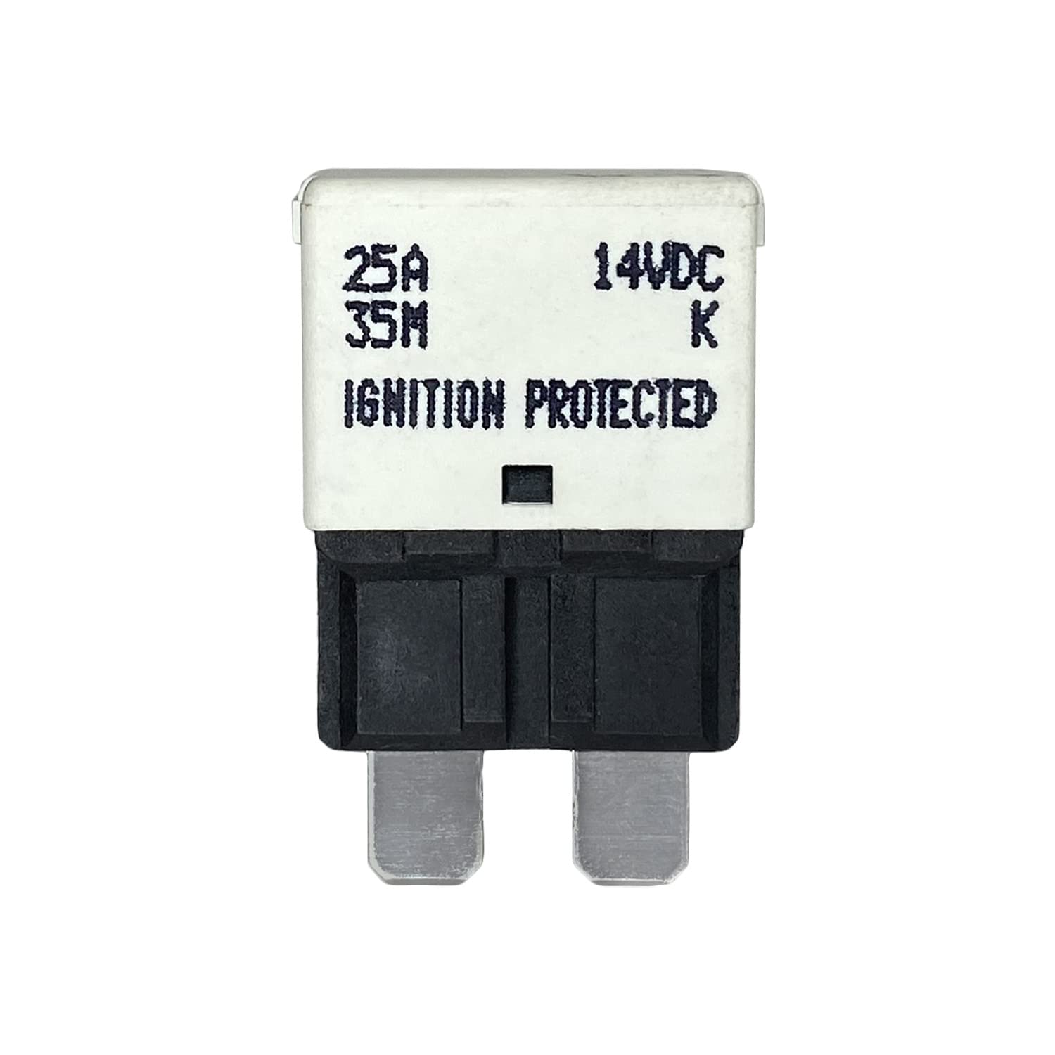 Auto Reset ATC/ATO 25 Amp Circuit Breaker Fuse for Automotive Marine RV Car Truck Audio Battery Protection Automatic Reset | Low Profile (25A, 1 Pack)