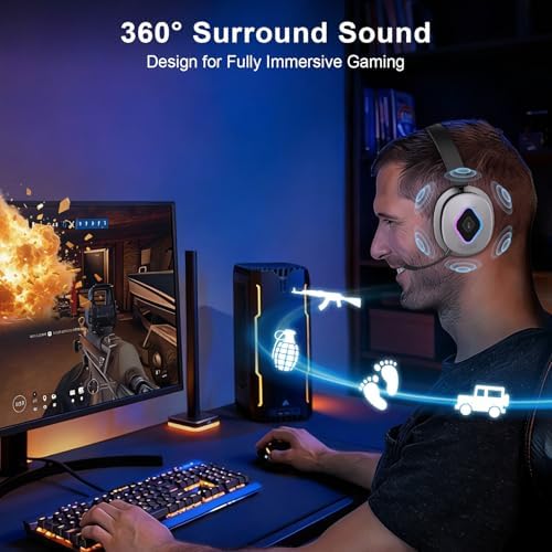 2.4GHz Wireless Gaming Headset for PS5 - 3
