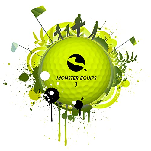 Monster Equips Pro Soft Feel Ultimate Distance Golf Ball With Matte Finished Color Long Distance Tour Ball Supersoft 12 Pack With Golf Tees(Mix) #TOP4