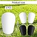 6PCS Mini Shin Guards Soccer, 3.15x1.97 Inch Extra Small Shin Guards for Soccer, Graffitiable DIY Protective Equipment Shins Pads All Ages Teen Adults (Black & White)