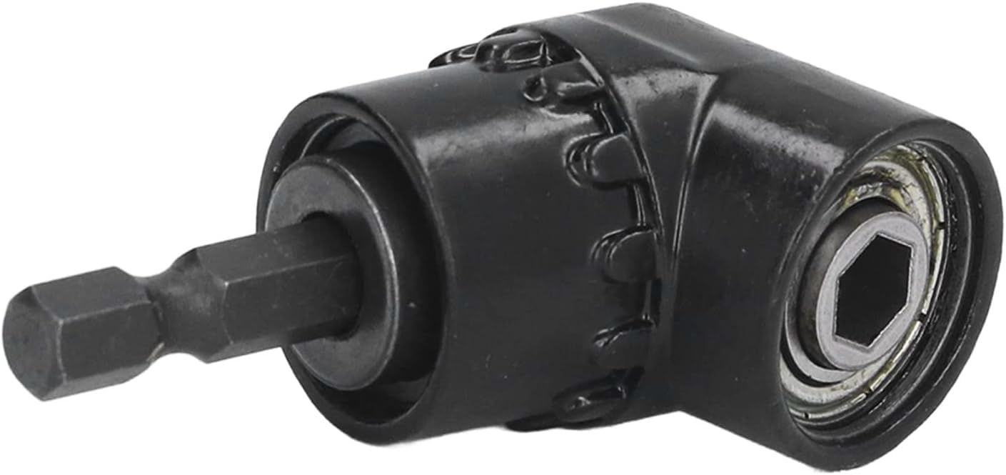 105 Degree Right Angle Drill Adaptor 1/4 Inch Short Drills Attachment Extension Driver (A3)