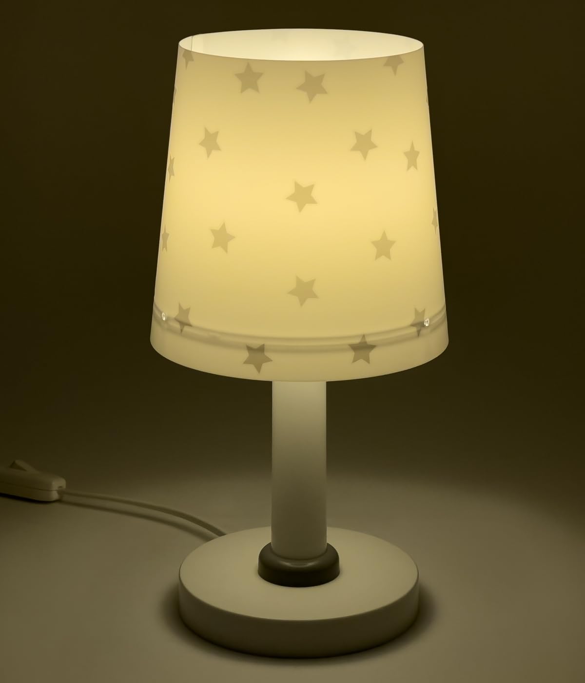 Dalber Star Light Estrellas Lampe de chevet pour enfant Blanc, 82211B, E14