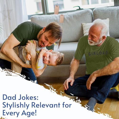 Girl Dad Shirt for Men Best T Shirt Gift for Daddy I Keep All My Father Jokes in A Dad-A-Base Shirt4