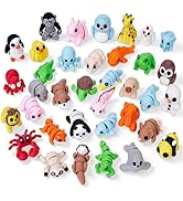 Amazon.com: Aousin 36PCS Mini 3D Printed Animals Figurines Set