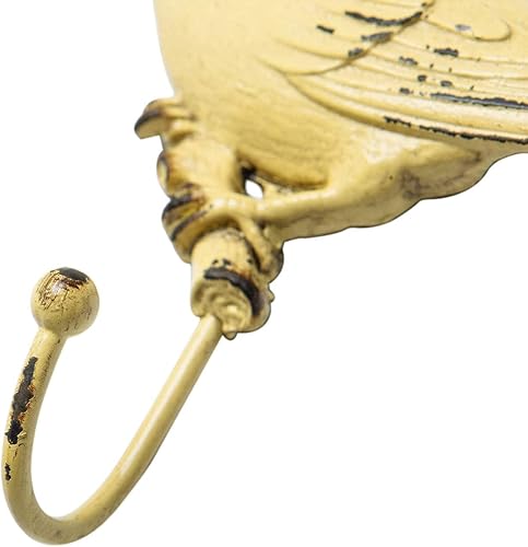 Miniatura 7 de SOFFEE DESIGN Juego de 4 ganchos de metal vintage para abrigos de pared, ganchos resistentes para colgar en la pared, ganchos para colgar en la