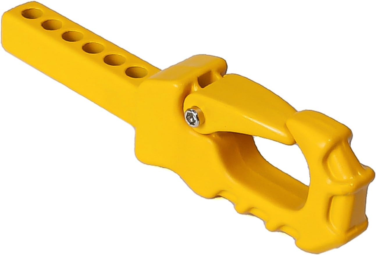 Metal RC Crawler Trailer Hook Tow Hitch for 1/10 RC Crawler Traxxas TRX4 Axial SCX10 Rear Bumper Parts (Yellow)