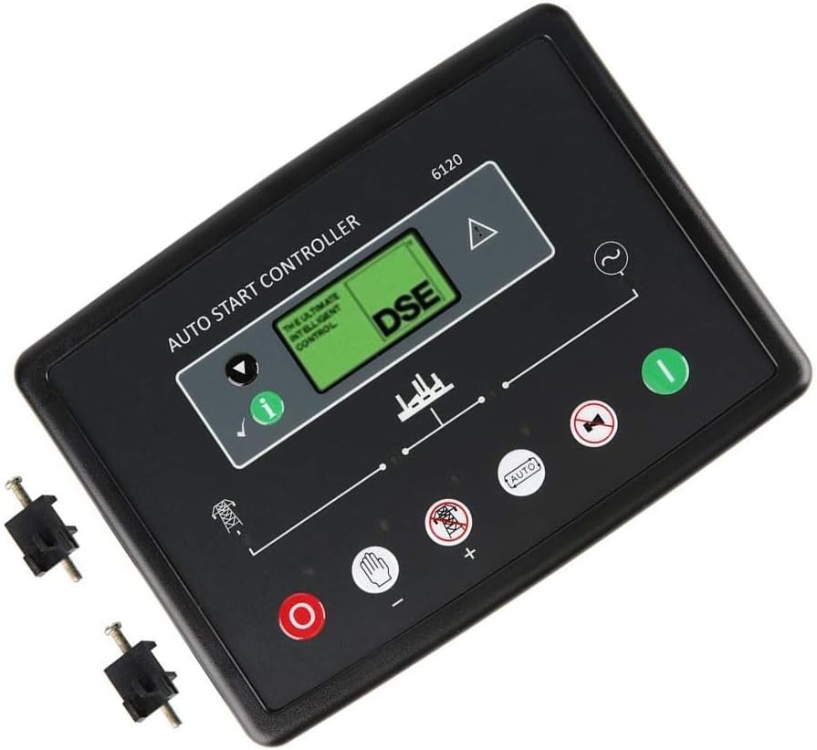 Generator Controller Module DSE6120 Control Panel with LCD Display for Electronic Generator, Three-Phase Power, Cold Weather Operation,