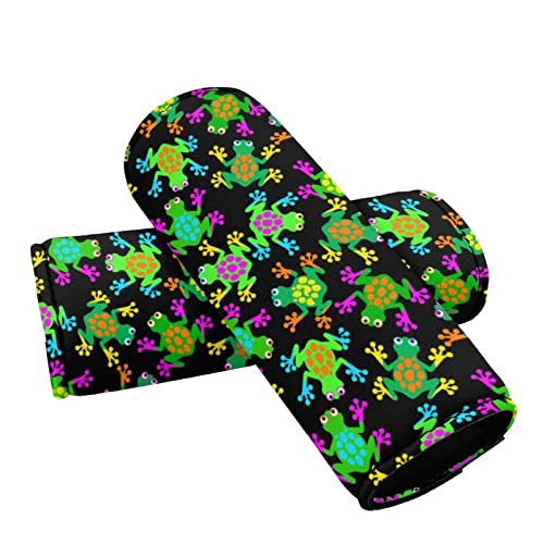 Uourmeti Frog Luggage Handle Wraps For Suitcase Set Of 2 Pcs Luggage Handle Replacement Luggage Identifier Tag Handle Wraps/Grip/Identifier For Travel Bag #TOP28