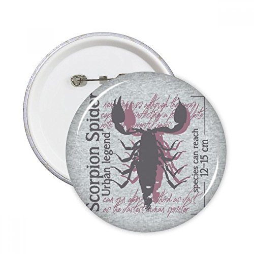 Badge Bouton Homard Marine Organism : Grand Pins Rond de Décoration de Cadeau Multicolore L
