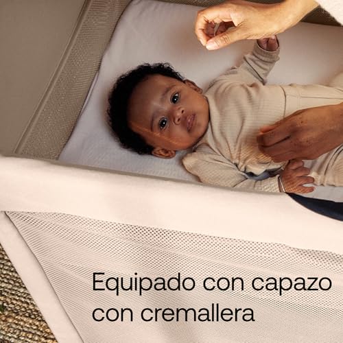 Bugaboo Stardust, 2 en 1: Parque Infantil Plegable y Cuna de Viaje compacta con colchón, desplegado en 1 Segundo, Bolsa de Transporte, Desde recién Nacidos hasta niños pequeños, Desert Taupe - imagen 3