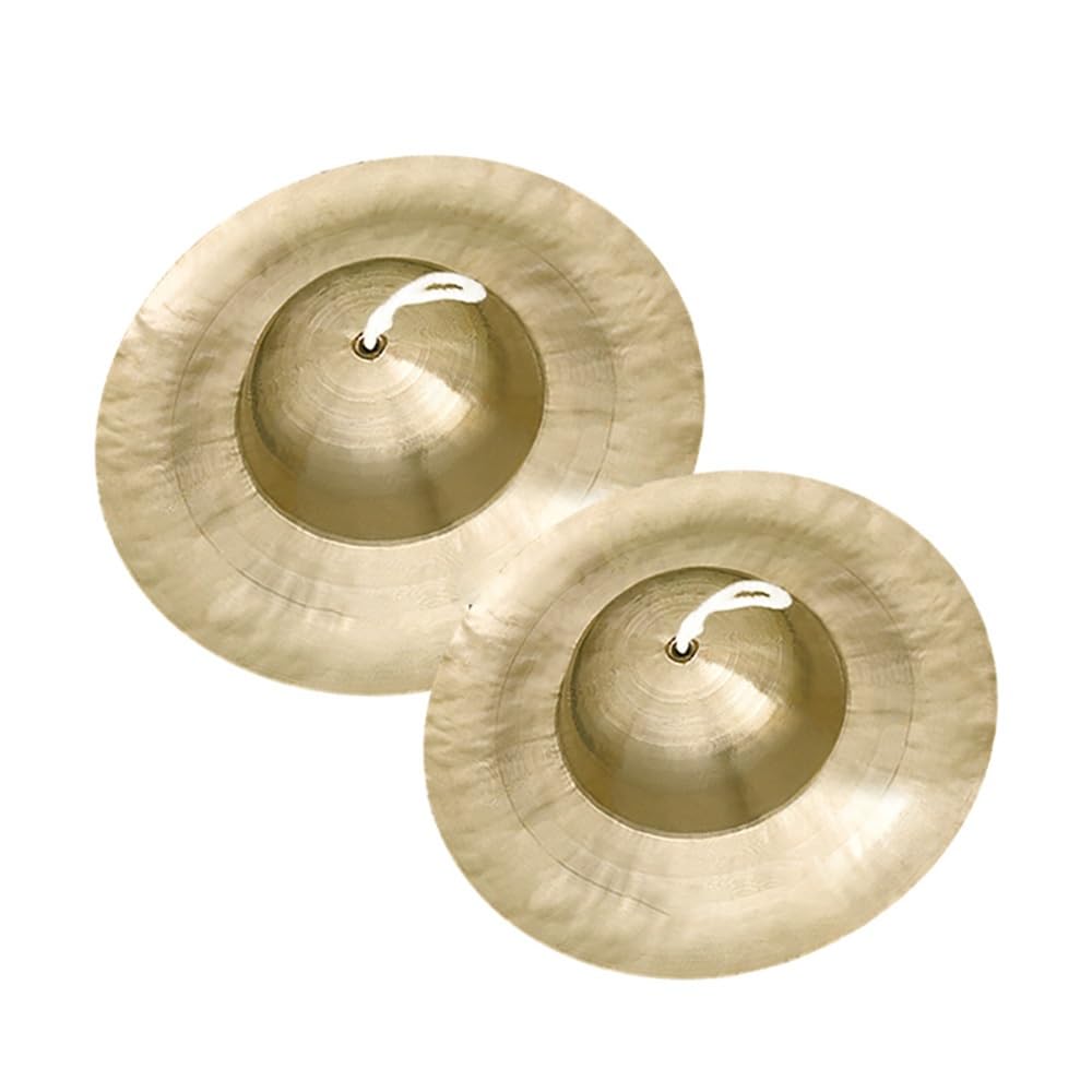 Hat Cymbals, Chinese Opera Cymbal, For Opera And Military Drums Performance Copper Hand Cymbals(14 Inch)