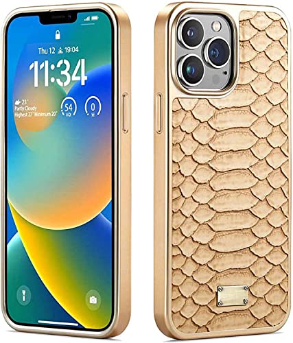 Coque iPhone 14 Pro Max GUMMMY kaki cuir PU antichoc motif serpent python 2022 - 4
