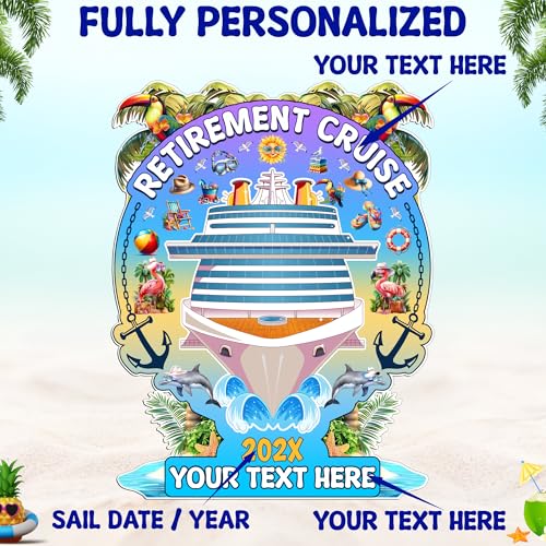 Imán decorativo personalizado para retiro en crucero miniatura 4