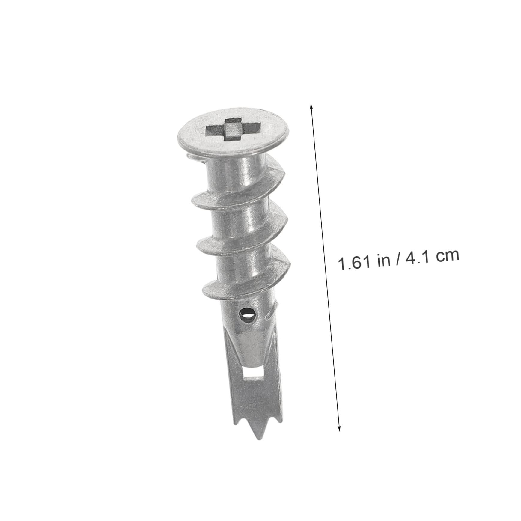 ULTECHNOVO 100piezas Tacos De Pared Autoperforantes De Zinc Anclajes Para Capacidad De Carga Alta y Fijación Segura Para Paredes De Yeso