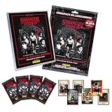 ✔️ COLECCIÓN COMPLETA DE TRADING CARDS: Forma parte del universo Stranger Things cromos con una colección de 230 cartas, incluyendo 70 especiales y 40 parallels Silver y Gold.