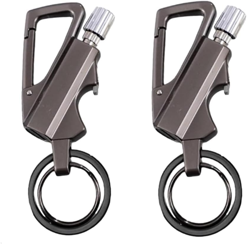 Permanent Match Metall Feuerzeug,Ewiges Streichholz Schlüsselanhänger, Wiederbefüllbares Infinity Feuerzeug, Multifunktionales Schlüsselanhänger....