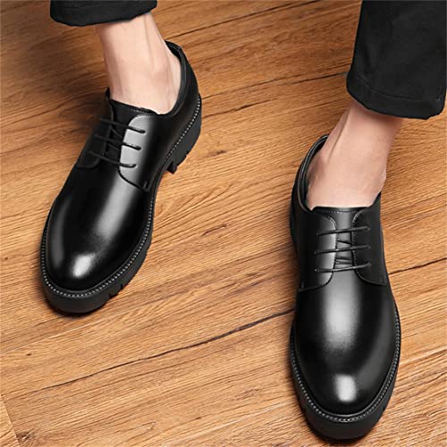Men's Height Increasing Oxfords, Casual Business Suit Taller Shoes for Male Lace Up Elevator Office Walking Shoes4