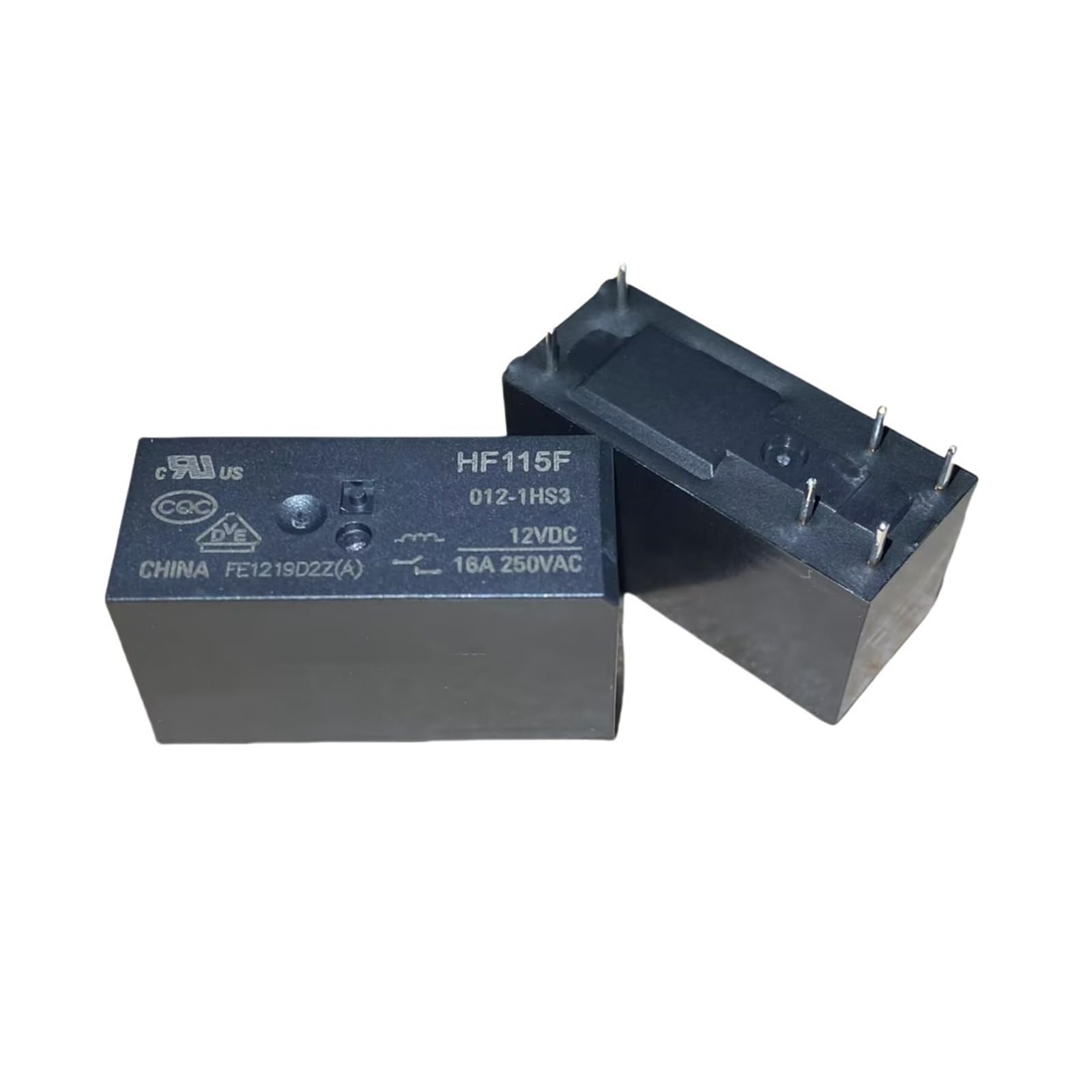 Relais HF115F-024-1HS3 24VDC 6PIN pour circuits imprimés lot de 5pcs