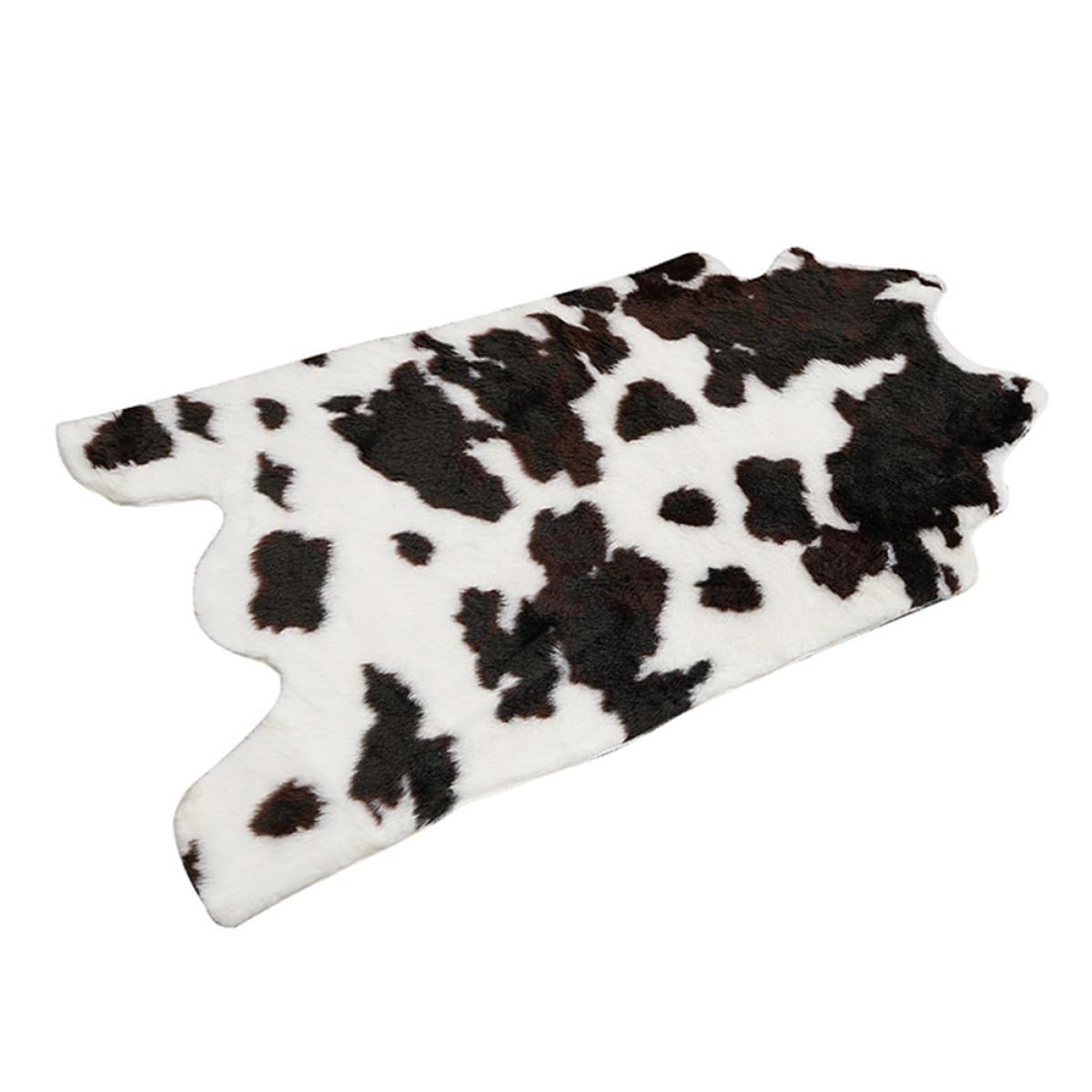 Alfombra Absorbente Estampado de Vaca de Acrílico, Antideslizante y Fácil de Limpiar, Adecuado para Baño y Sala de Estar Diseño Creativo y Elegante