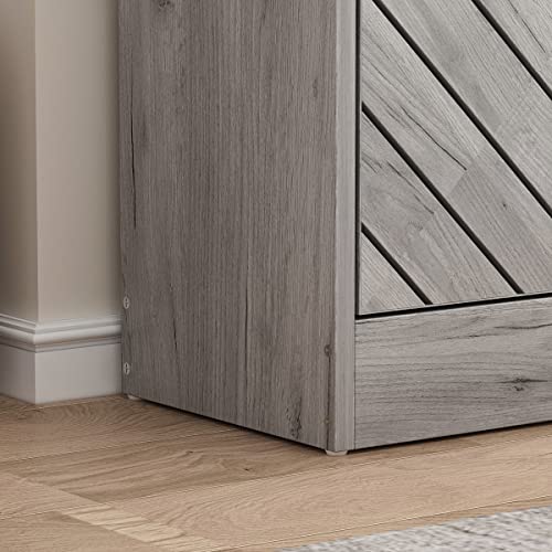 Aiegle Shoe Storage Cabinet, Freestanding Shoe Rack With 2 Flip Drawers, Entryway Shoe Cabinet With Adjustable Shelf, Grey (22.4" W X 9.4" D X 29.5" H) #TOP5