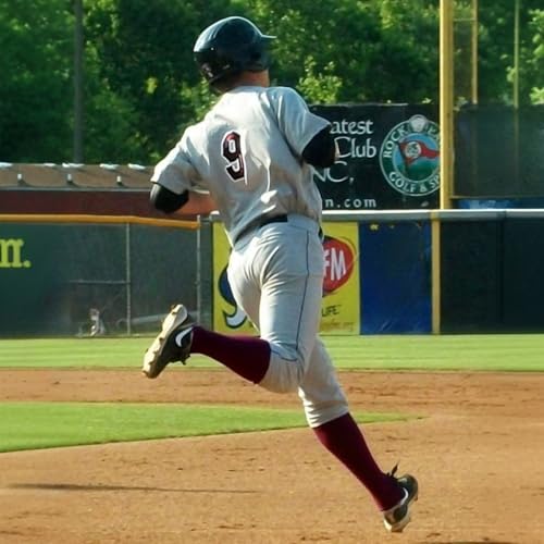 COUVER Mens Knee High Sports Athletic Baseball Softball Bottom-Cushioned Socks, 1 Pair3