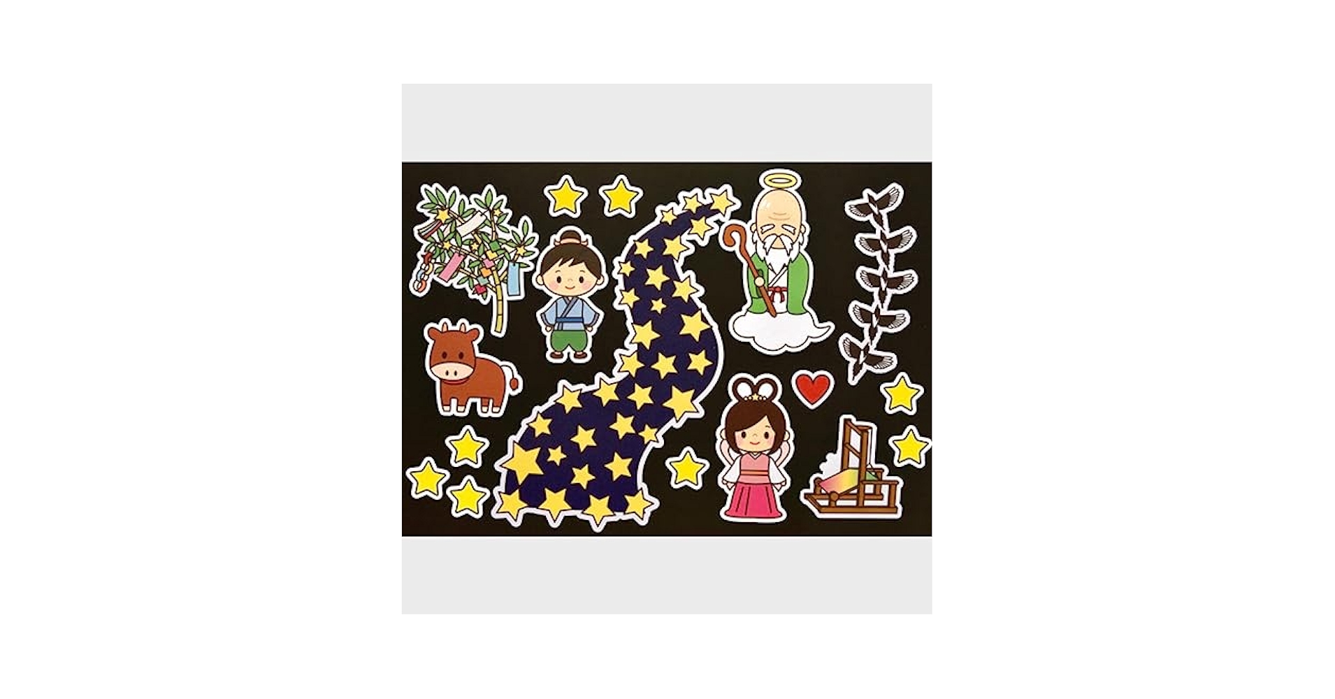 ★超特大タイプ 「織姫と彦星」 パネルシアター 七夕 ７月 夏 保育園 幼稚園★ Amazon.co.jp: 大型タイプ 「織姫と彦星」 パネルシアター 七夕