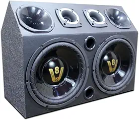 Caixa Trio Igrejinha 12 Compet V8 + Modulo Taramps Tl1500