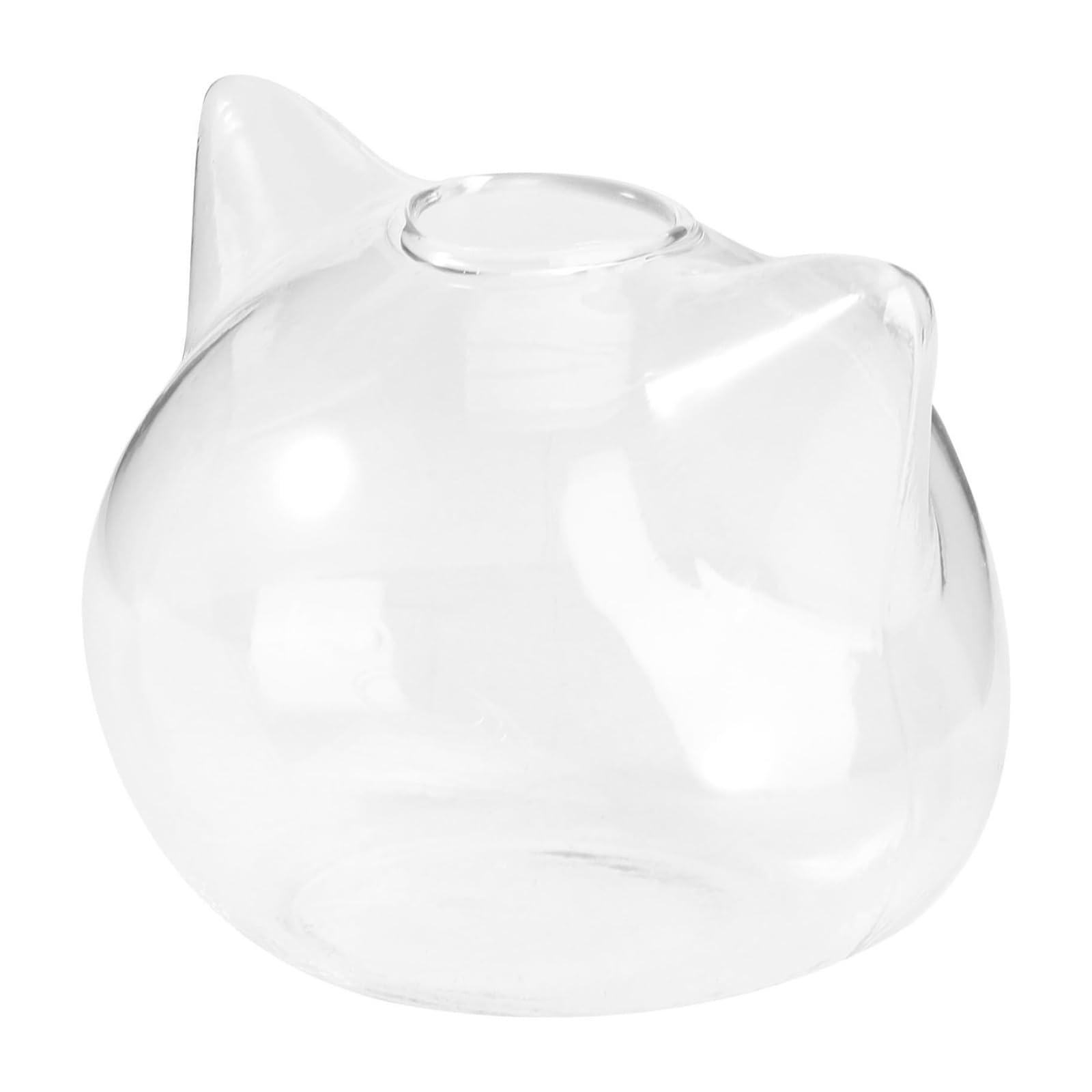 Jarrón de flores decorativo para salones modernos con diseño felino