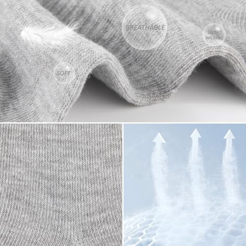 Heatuff 9 Pairs Womens Ankle Quarter Socks Thin Casual Athletic Gym Mini Crew Socks for Women2