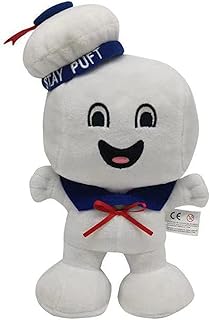 TTKNUER Ghostbusters Stay Puft Marshmallow Man Plush Toys Stay Puft Marshmallow Man Slimer Cute Ghost Stuffed Doll Toys for Kids Gifts