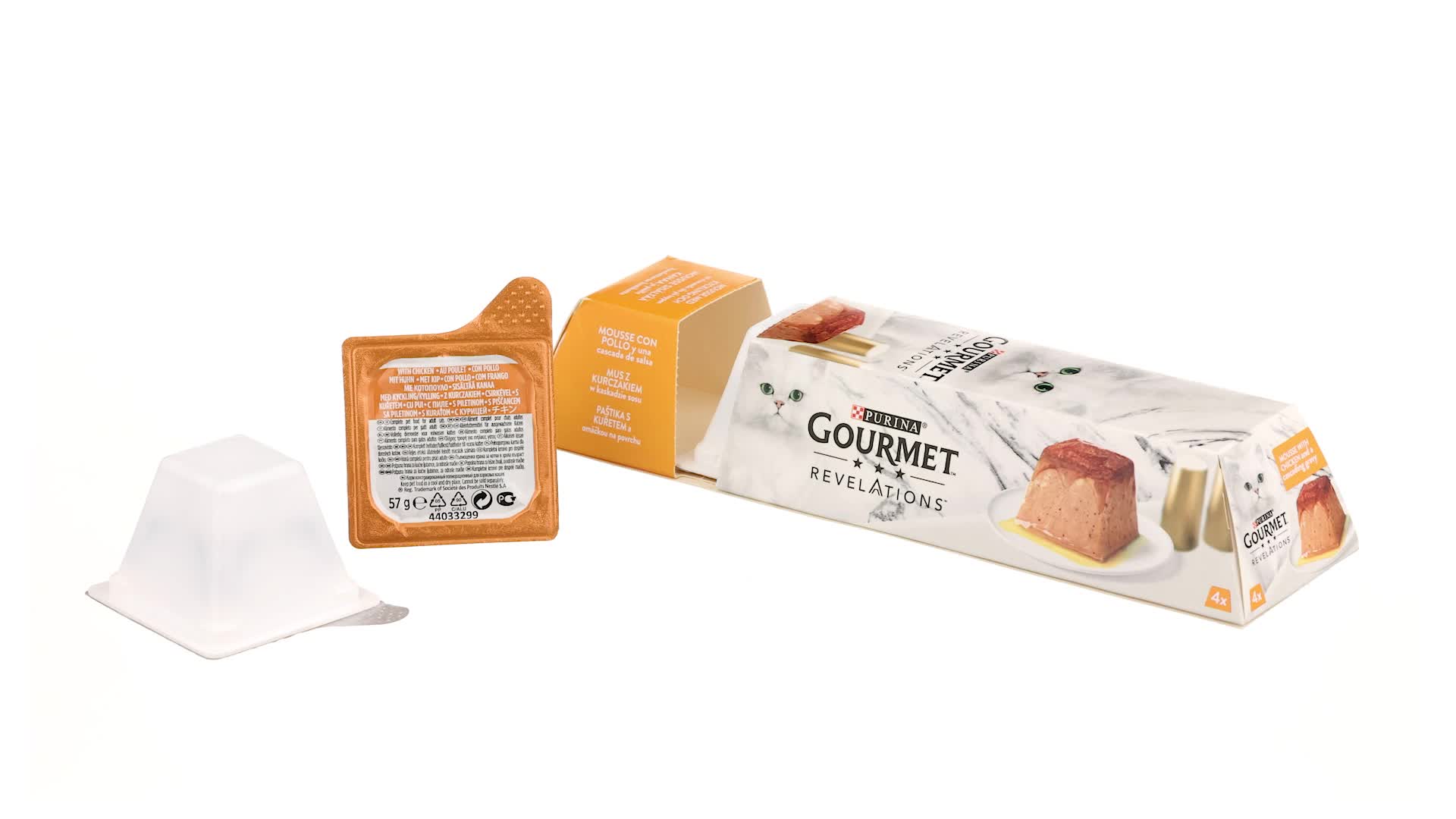 PATE GOURMET PURINA REVELATIONS MOUSSE CHO MÈO CỐC 57g NHẬP ĐỨC | Việt Nam