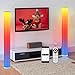 AILRINNI Smart Piantana LED - [2 Pack] Moderno Lampada RGB con Telecomando, Supporto per APP Controllo Variabile in continuo Lampada su Base per Salotto Camera