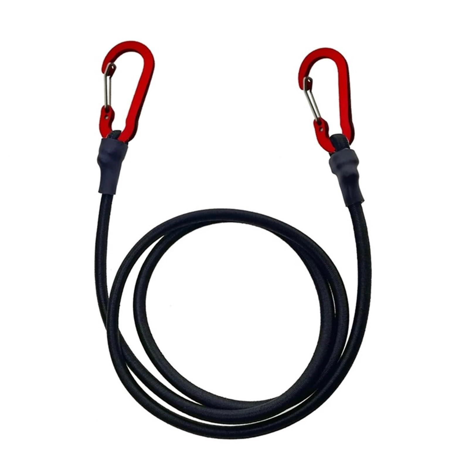 Outdoor Tie Down Rope, Bungee Cords Hooks Elastic Tie Strap Carabiner Cycling Luggage Camping Polyester(120cm)