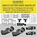 FASWORX Complete Exhaust Manifold Set for Mercury Mercruiser 5.0L, 5.7L, 305, 350 1983-2001, Wet Joint