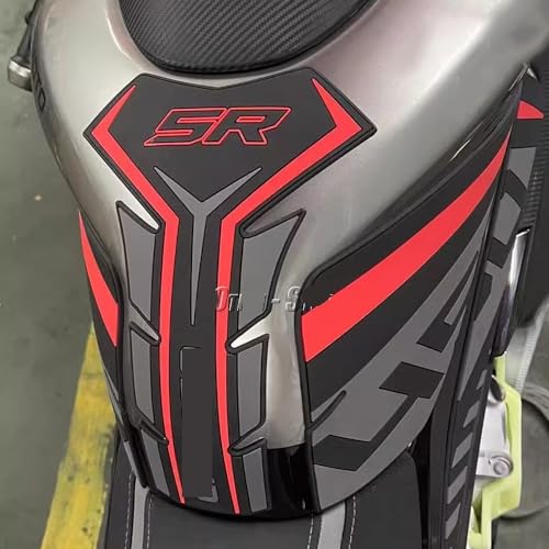 Stickers réservoir traction pads 450 SR coussinet latéral rouge - 4
