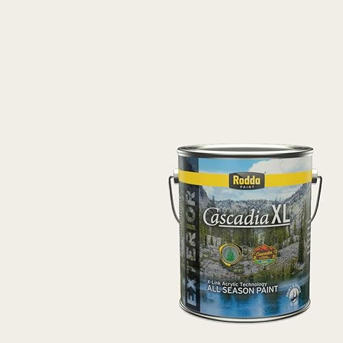 Miniatura 8 de Rodda Paint CASCADIA ZERO - Pintura satinada e imprimación para interiores en uno, 1 galón, Snowglory