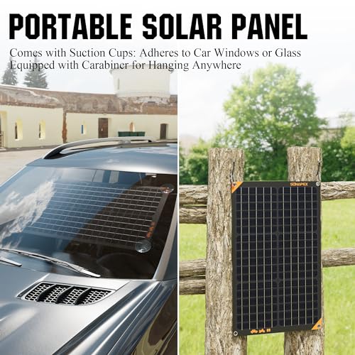 Sunapex 30W BLACK SOLAR PANEL 30W 12V Solar Panel Battery Charger Maintainer thumb #6
