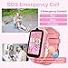 4G Kids Smart Watches Girls with GPS Tracker, Kids Cell Phone Watch with Voice & Video Calling Texting Alarm SOS Calculator Pedometer Class Mode Camera Math Games, Smart Watch for Girls Age 5-12
