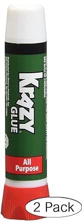 Krazy Glue Original Crazy Super Glue All Purpose Instant Repair, Pack of 5 Green, Pack of 2