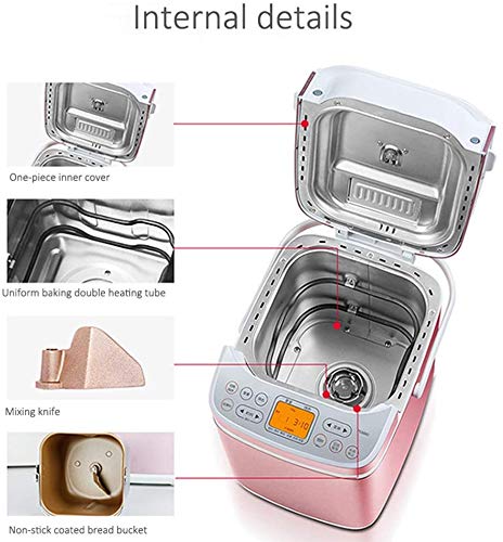 CattleBie Automatische Brotbackmaschine, Obst Hefe-Spread-Doppelrohr-Wärme Brot-Hersteller, Warmhalte Einstellungen… – Bild 3