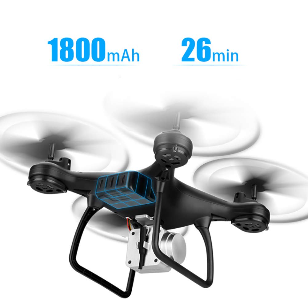 RSGK Quadcopter dla dzieci, dron z kamerą 1080p, dron dla początkujących, inteligentny czujnik grawitacji, 3D -Flip, tryb Headless, obsługa jednym przyciskiem