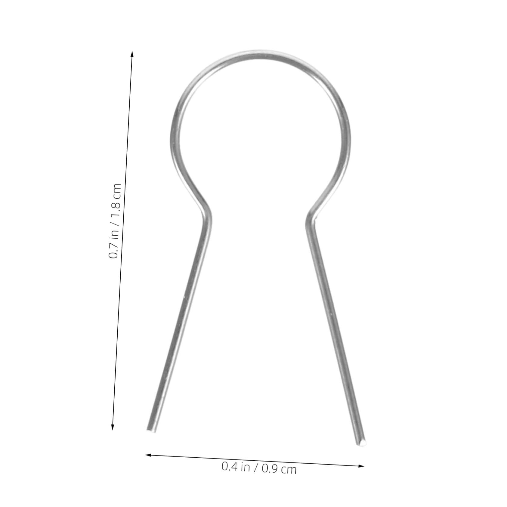 ERINGOGO 100pcs R-Clip Ceramic Firing Needles Hanging Hooks for Kiln Beading Heat-Resistant Pottery Tools for DIY Jewelry