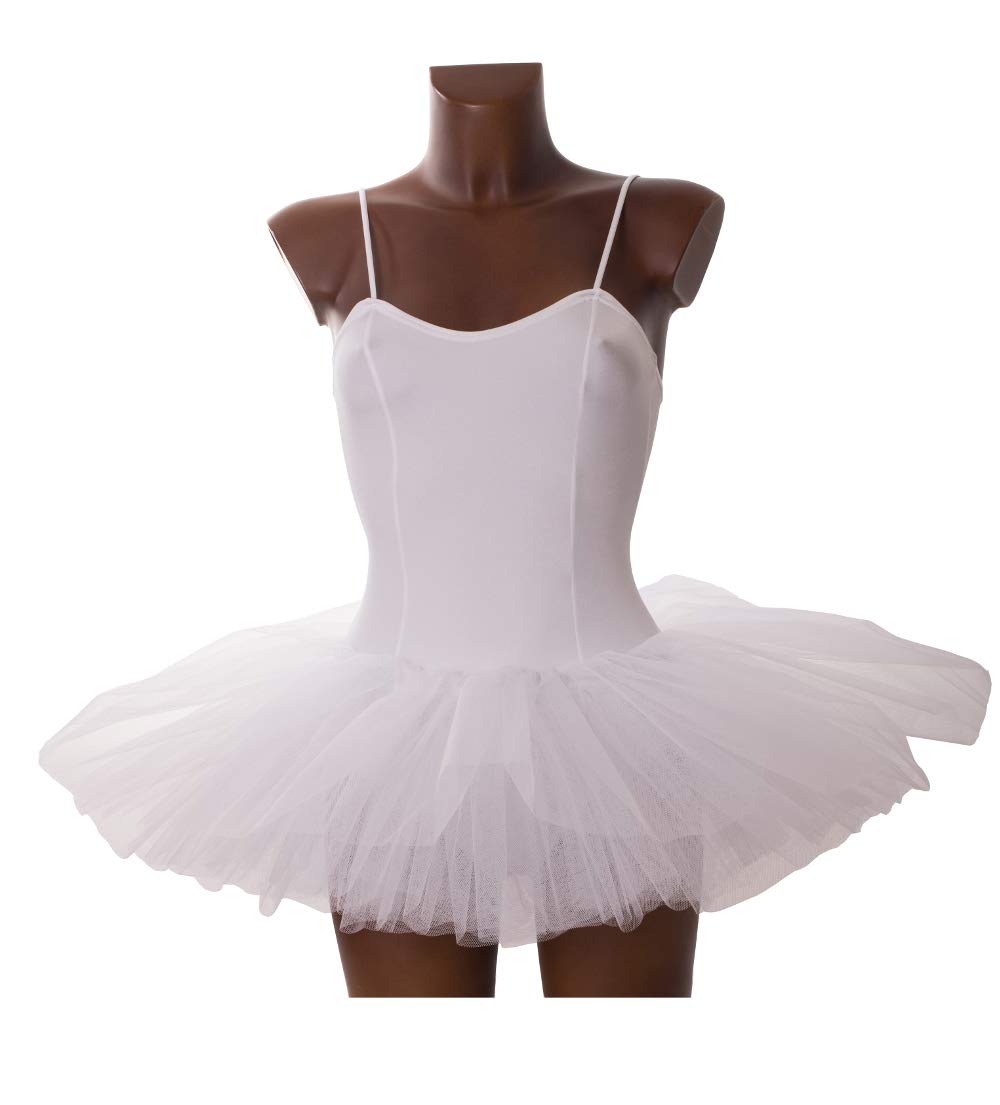 GISI Danza tutù Body in Lycra per Danza Classica - 100% Made in Italy (S - Giro Busto 140/145 Cm)