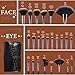 Real Perfection Makeup Brushes 24pcs Makeup Brush Set Premium Synthetic Powder Foundation Contour Blush Concealer Eye Shadow Blending Liner Make Up Brush Kit with Case