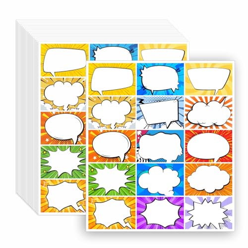 300 Pcs Superhero Name Tags Stickers, Colorful...