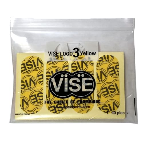 Vise Pre-Cut Bowler's Tape Logo Tape 1 inch - Yellow